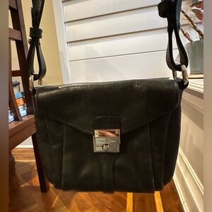 Cole Haan black, leather crossbody bag